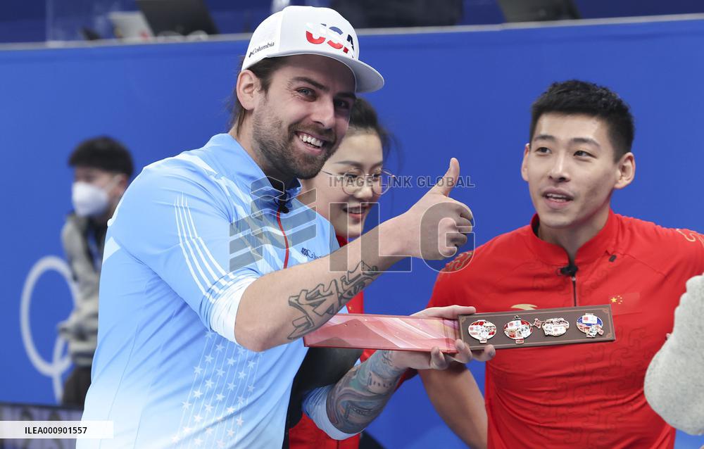 (BEIJING2022)CHINA-BEIJING-WINTER OLYMPIC GAMES-CURLING-MIXED DOUBLES-CHINA VS U.S (CN)