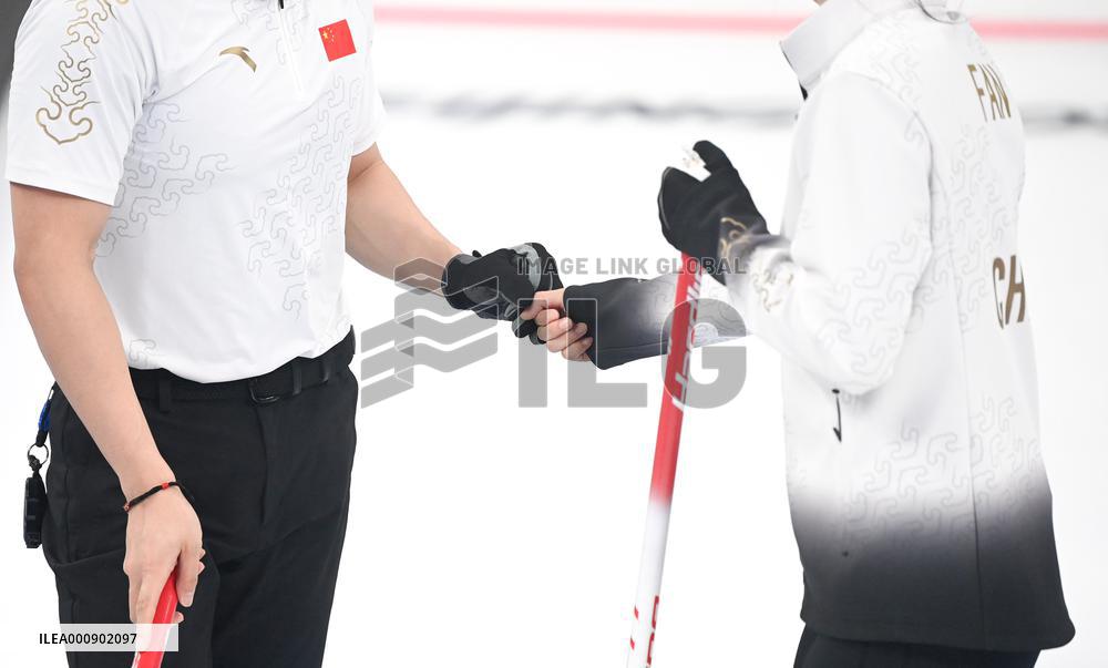 (BEIJING2022)CHINA-BEIJING-WINTER OLYMPIC GAMES-CURLING-MIXED DOUBLES-CHINA VS NORWAY (CN)