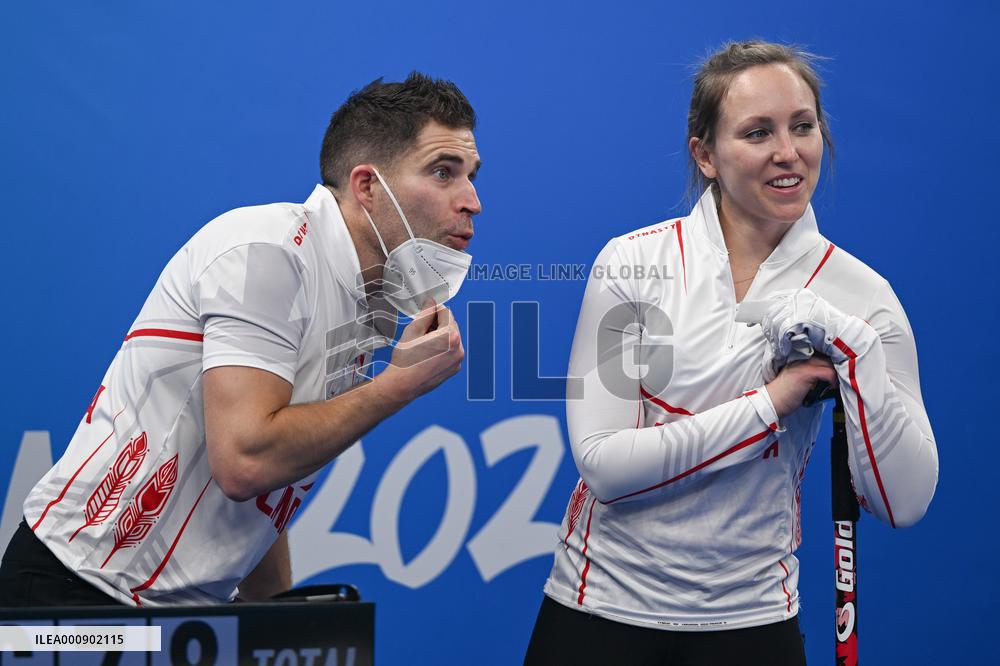 (BEIJING2022)CHINA-BEIJING-WINTER OLYMPIC GAMES-CURLING-MIXED DOUBLES-U.S. VS CANADA (CN)
