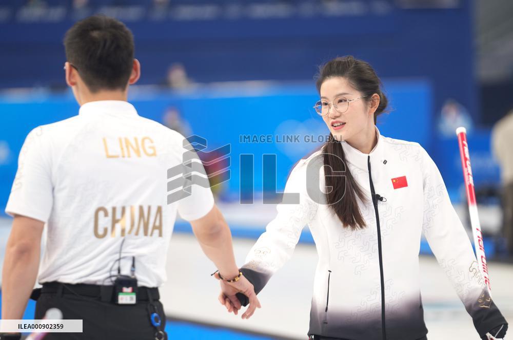 (BEIJING2022)CHINA-BEIJING-WINTER OLYMPIC GAMES-CURLING-MIXED DOUBLES-CHINA VS ITALY (CN)