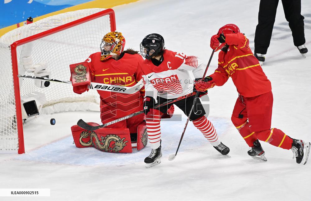 (BEIJING2022)CHINA-BEIJING-OLYMPIC WINTER GAMES-ICE HOCKEY-WOMEN'S PRELIMINARY-CHINA VS JAPAN
