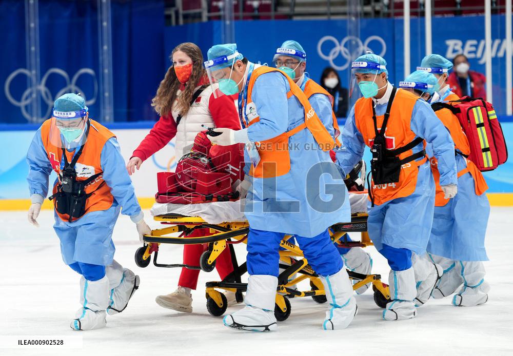 (BEIJING2022)CHINA-BEIJING-OLYMPIC WINTER GAMES-ICE HOCKEY-WOMEN'S PRELIMINARY-CHINA VS JAPAN