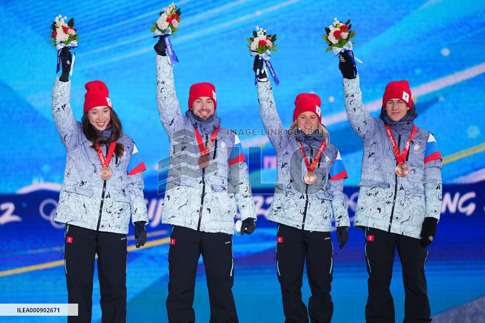 (BEIJING2022)CHINA-ZHANGJIAKOU-OLYMPIC WINTER GAMES-AWARDING CEREMONY (CN)