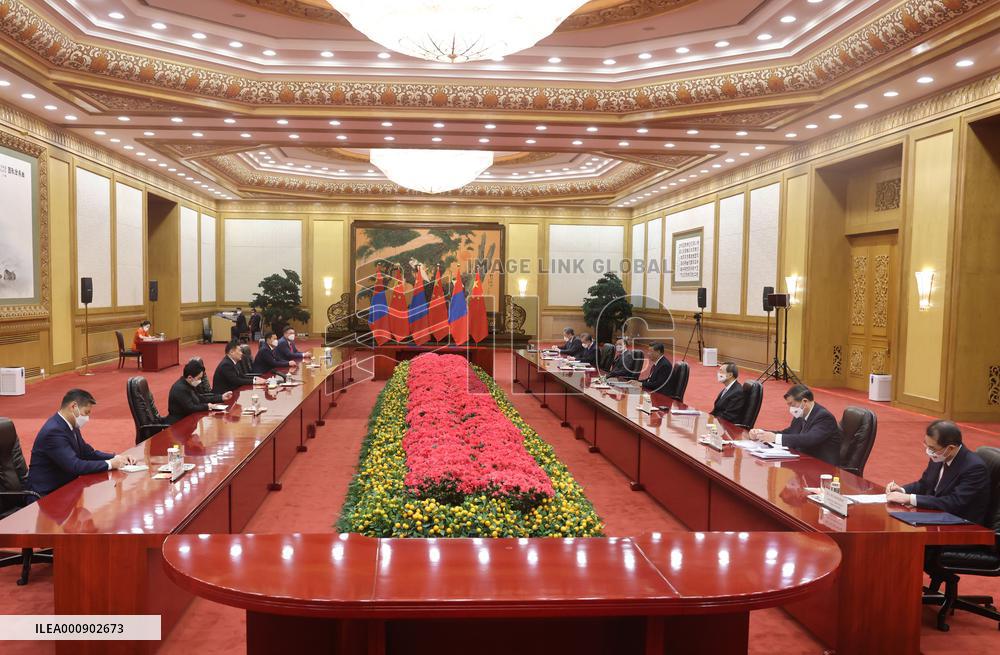 CHINA-BEIJING-XI JINPING-MONGOLIAN PRIME MINISTER-MEETING (CN)