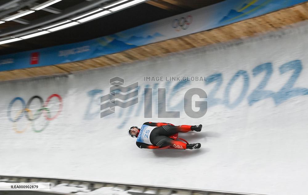 (BEIJING2022)CHINA-BEIJING-YANQING-OLYMPIC WINTER GAMES-LUGE-MEN'S SINGLES (CN)