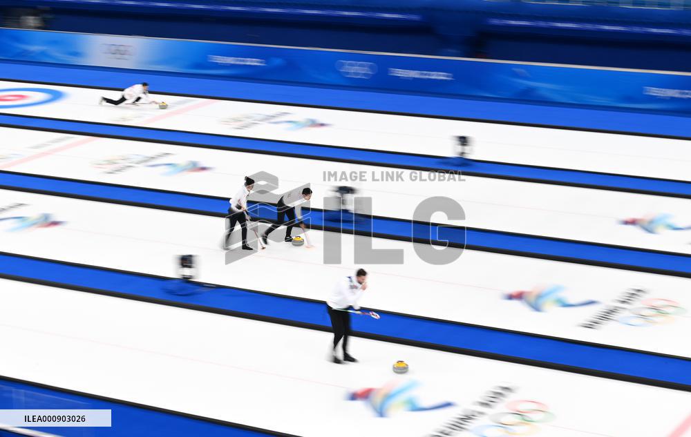 (BEIJING2022)CHINA-BEIJING-WINTER OLYMPIC GAMES-CURLING-MIXED DOUBLES-CHINA VS NORWAY (CN)