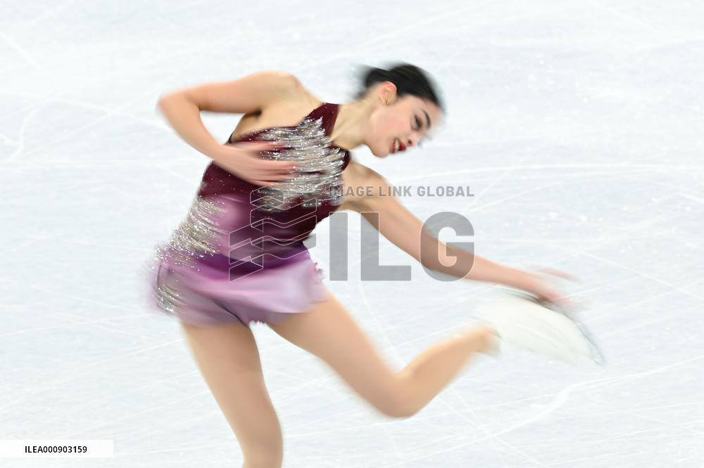 (XHTP)(BEIJING2022)CHINA-BEIJING-OLYMPIC WINTER GAMES-FIGURE SKATING-TEAM EVENT-WOMEN SINGLE SKATING-SHORT PRO.....