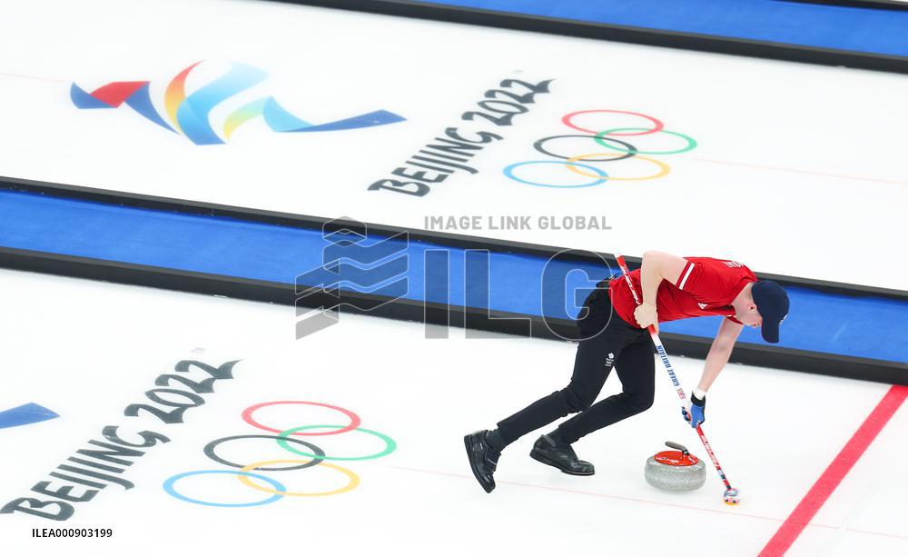 (XHTP)(BEIJING2022)CHINA-BEIJING-WINTER OLYMPIC GAMES-CURLING-MIXED DOUBLES-CHINA VS BRITAIN (CN)