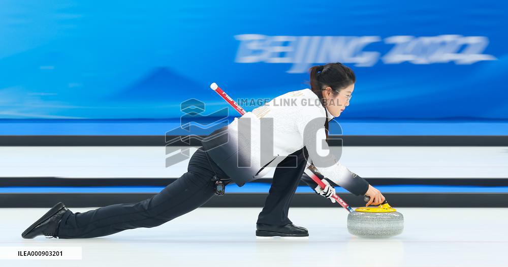 (BEIJING2022)CHINA-BEIJING-WINTER OLYMPIC GAMES-CURLING-MIXED DOUBLES-CHINA VS BRITAIN (CN)