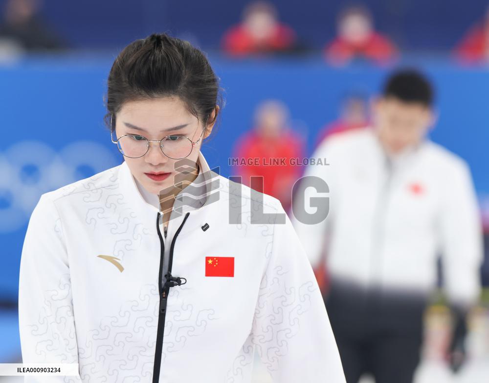 (BEIJING2022)CHINA-BEIJING-WINTER OLYMPIC GAMES-CURLING-MIXED DOUBLES-CHINA VS BRITAIN (CN)