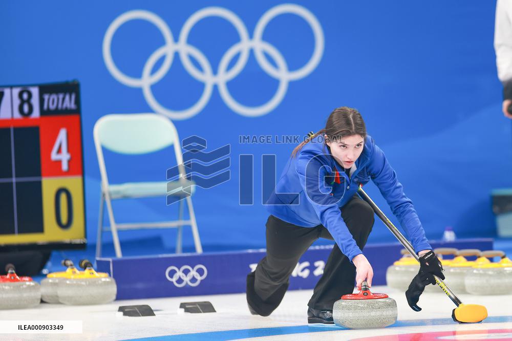 (BEIJING2022)CHINA-BEIJING-WINTER OLYMPIC GAMES-CURLING-MIXED DOUBLES-CHINA VS ITALY (CN)