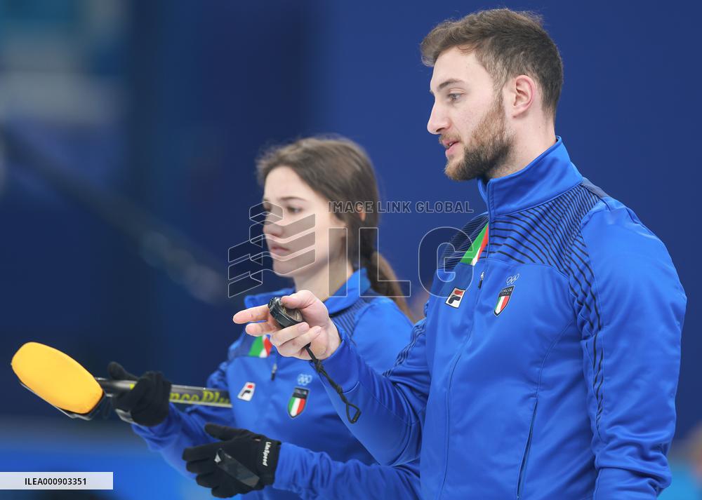 (BEIJING2022)CHINA-BEIJING-WINTER OLYMPIC GAMES-CURLING-MIXED DOUBLES-CHINA VS ITALY (CN)