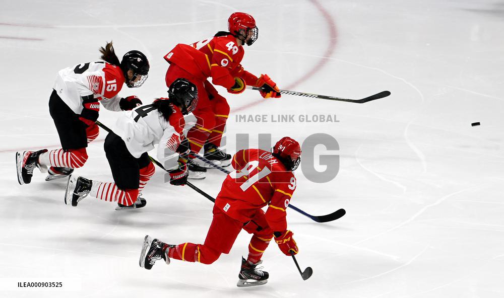 (BEIJING2022)CHINA-BEIJING-OLYMPIC WINTER GAMES-ICE HOCKEY-WOMEN'S PRELIMINARY-CHINA VS JAPAN