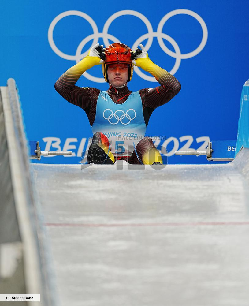 (BEIJING2022)CHINA-BEIJING-YANQING-OLYMPIC WINTER GAMES-LUGE-MEN'S SINGLES (CN)