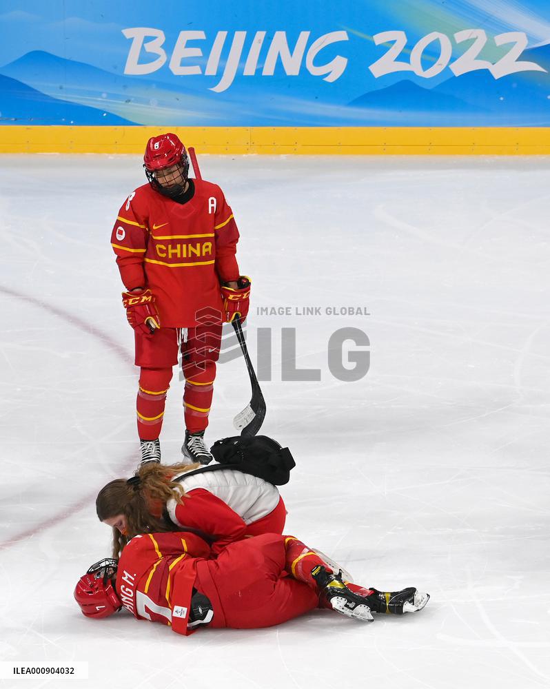 (BEIJING2022)CHINA-BEIJING-OLYMPIC WINTER GAMES-ICE HOCKEY-WOMEN'S PRELIMINARY-CHINA VS JAPAN