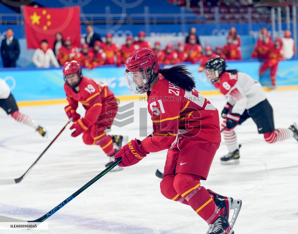 (BEIJING2022)CHINA-BEIJING-OLYMPIC WINTER GAMES-ICE HOCKEY-WOMEN'S PRELIMINARY-CHINA VS JAPAN