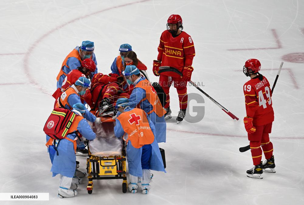 (BEIJING2022)CHINA-BEIJING-OLYMPIC WINTER GAMES-ICE HOCKEY-WOMEN'S PRELIMINARY-CHINA VS JAPAN