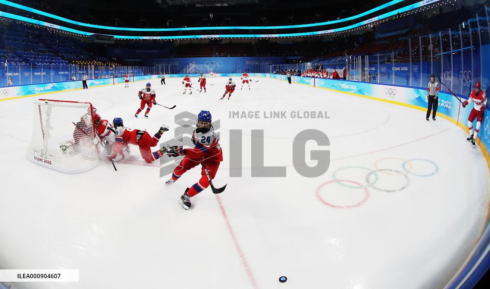 (BEIJING2022)CHINA-BEIJING-OLYMPIC WINTER GAMES-ICE HOCKEY-WOMEN'S PRELIMINARY-DENMARK VS CZECH REPUBLIC(CN)