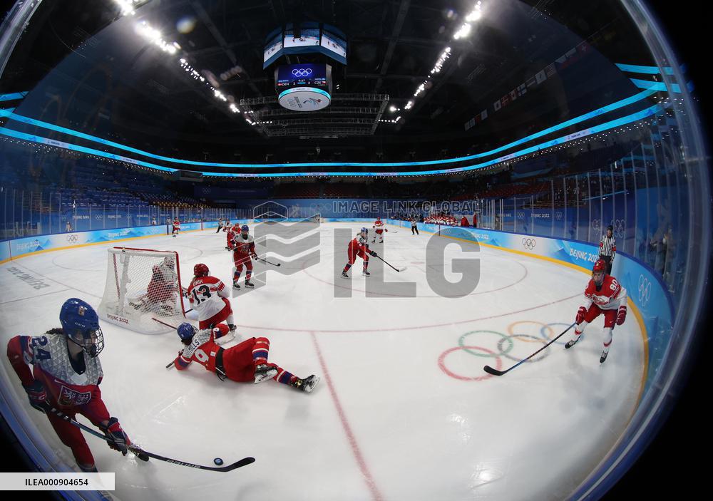 (BEIJING2022)CHINA-BEIJING-OLYMPIC WINTER GAMES-ICE HOCKEY-WOMEN'S PRELIMINARY-DENMARK VS CZECH REPUBLIC(CN)