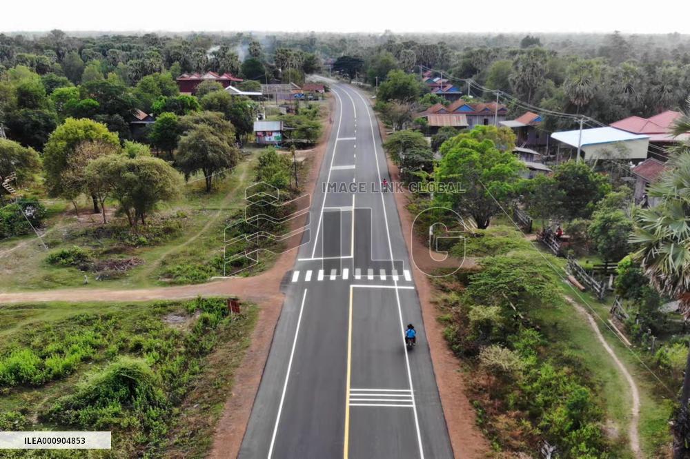 CAMBODIA-KRATIE-CHINA-BUILT ROAD-INAUGURATION