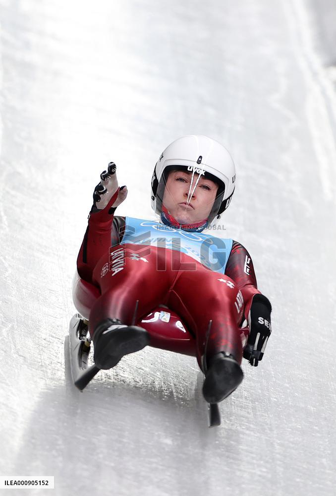 (BEIJING2022)CHINA-BEIJING-YANQING-OLYMPIC WINTER GAMES-LUGE-WOMEN'S SINGLES (CN)