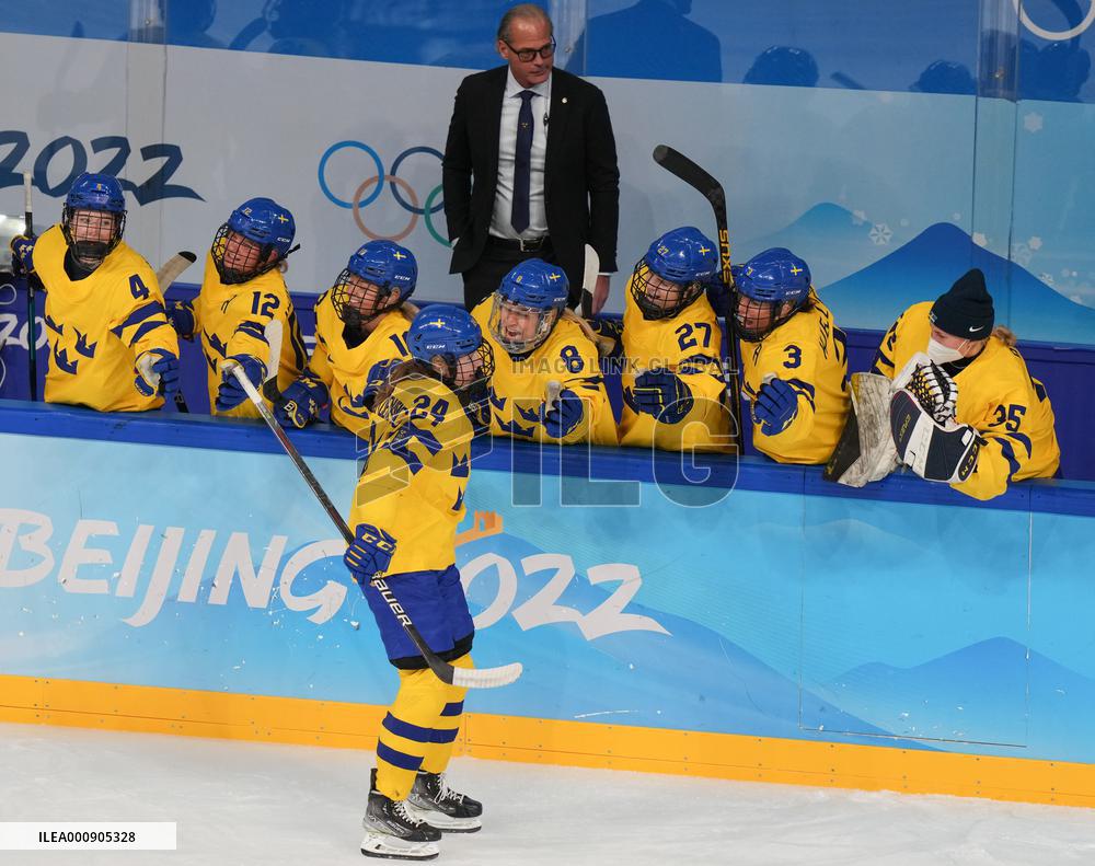 (BEIJING2022)CHINA-BEIJING-OLYMPIC WINTER GAMES-ICE HOCKEY-WOMEN'S PRELIMINARY-CHINA VS SWEDEN (CN)