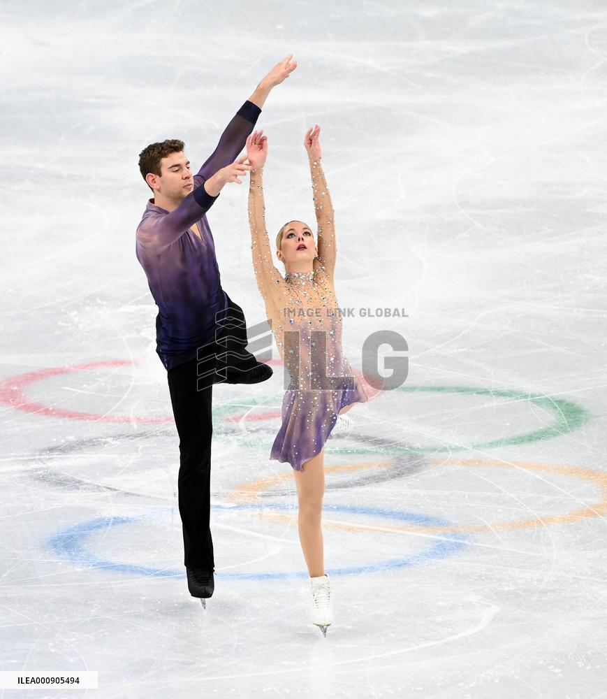 (XHTP)(BEIJING2022)CHINA-BEIJING-FIGURE SKATING-TEAM EVENT-PAIRS-FREE SKATING (CN)