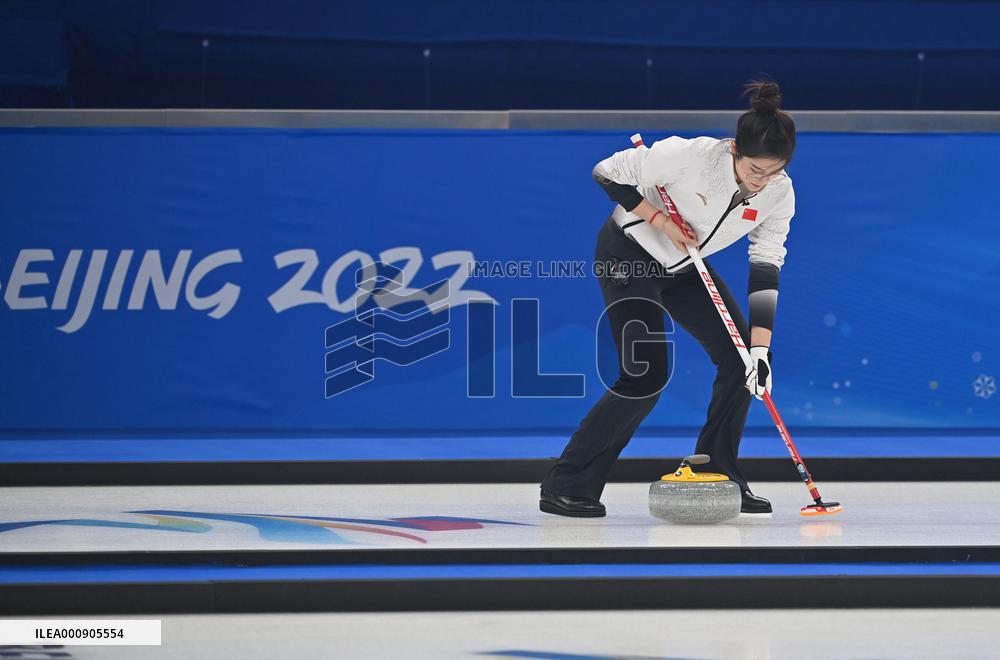 (BEIJING2022)CHINA-BEIJING-WINTER OLYMPIC GAMES-CURLING-MIXED DOUBLES-CHINA VS CZECH REPUBLIC (CN)