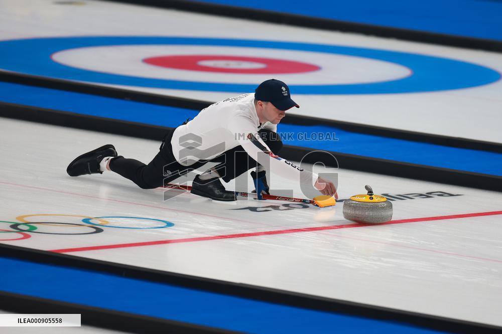 (BEIJING2022)CHINA-BEIJING-WINTER OLYMPIC GAMES-CURLING-MIXED DOUBLES-BRITAIN VS U.S (CN)