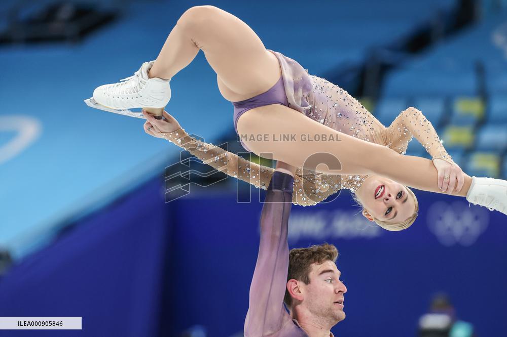 (BEIJING2022)CHINA-BEIJING-OLYMPIC WINTER GAMES-FIGURE SKATING-TEAM EVENT-PAIRS-FREE SKATING (CN)
