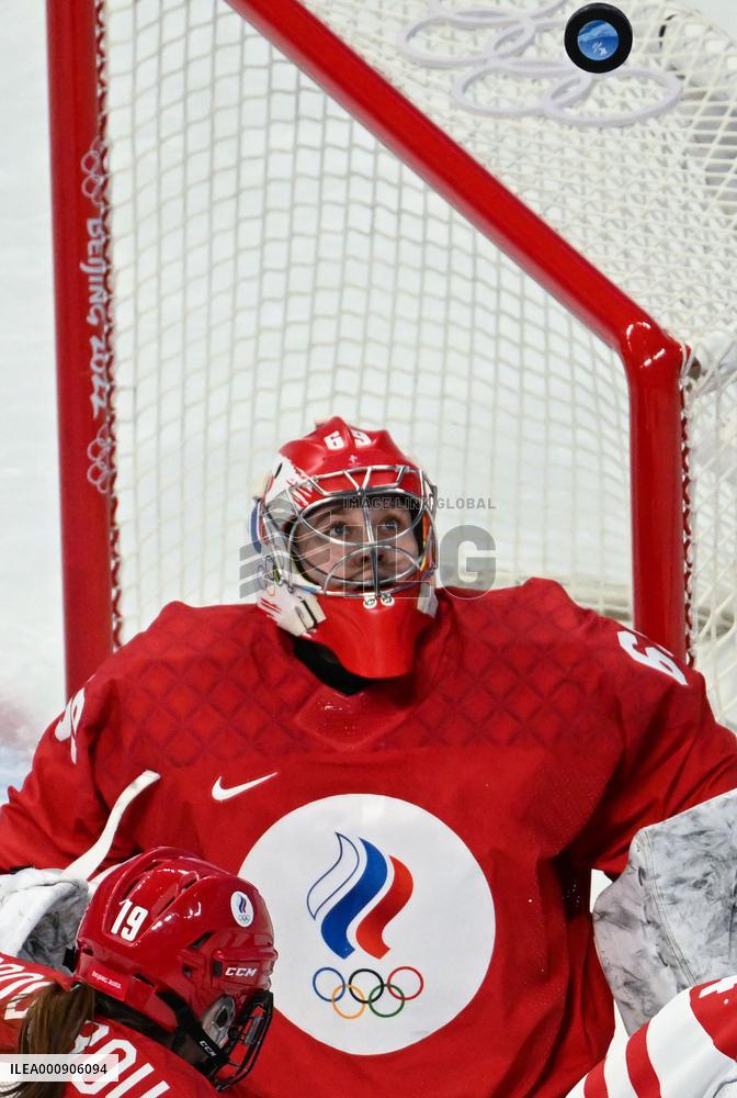 (BEIJING2022)CHINA-BEIJING-OLYMPIC WINTER GAMES-ICE HOCKEY-WOMEN'S PRELIMINARY-CANADA VS ROC (CN)