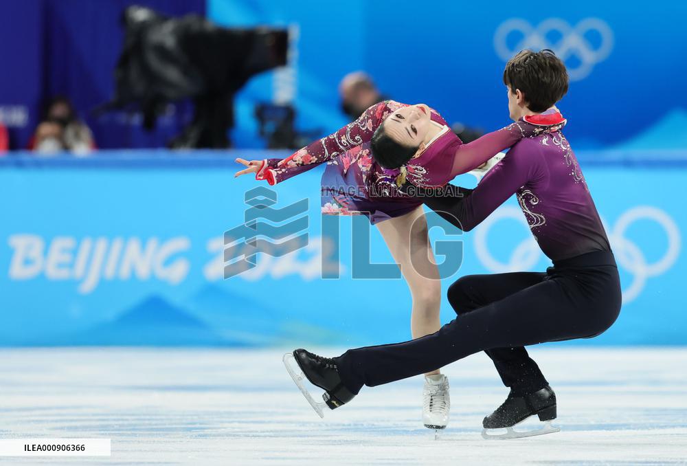 (BEIJING2022)CHINA-BEIJING-WINTER OLYMPIC GAMES-FIGURE SKATING-TEAM EVENT-ICE DANCE-FREE DANCE (CN)