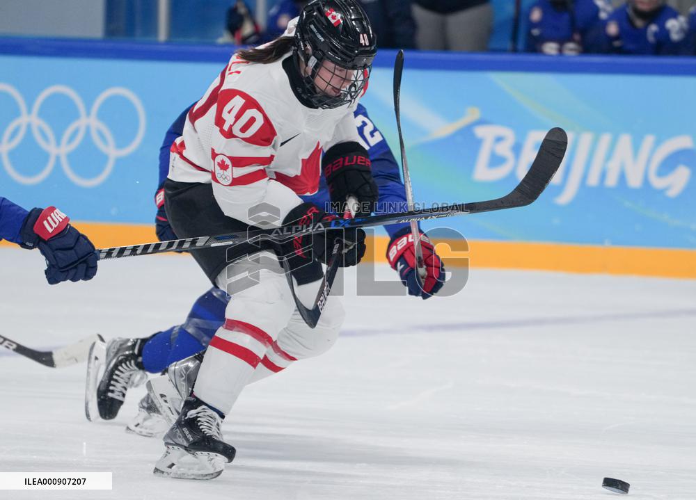(BEIJING2022)CHINA-BEIJING-OLYMPIC WINTER GAMES-ICE HOCKEY-WOMEN'S PRELIMINARY-CANADA VS U.S. (CN)