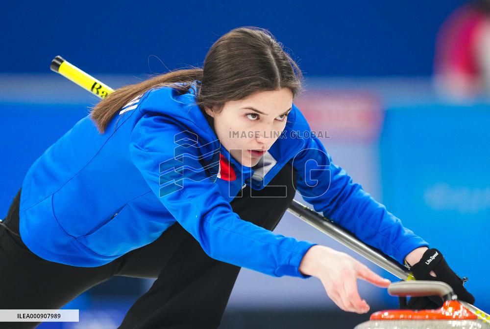 (BEIJING2022)CHINA-BEIJING-WINTER OLYMPIC GAMES-CURLING-MIXED DOUBLES-GOLD MEDAL GAME-ITALY VS NORWAY (CN)