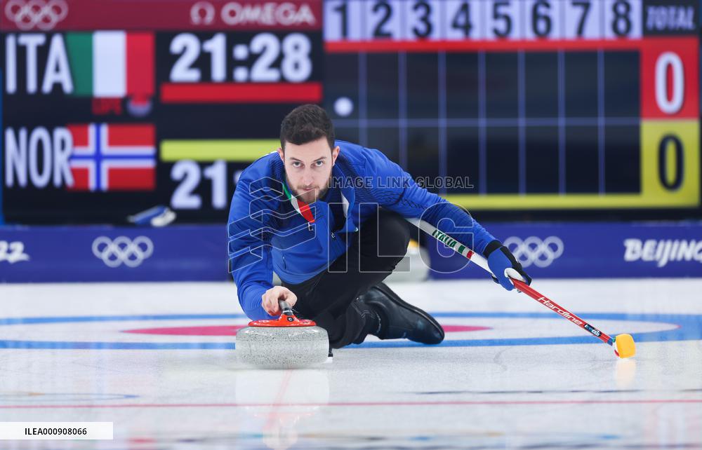 (BEIJING2022)CHINA-BEIJING-WINTER OLYMPIC GAMES-CURLING-MIXED DOUBLES-GOLD MEDAL GAME-ITALY VS NORWAY(CN)