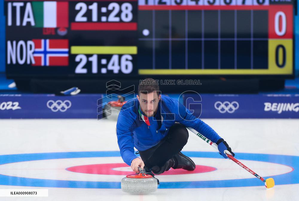 (BEIJING2022)CHINA-BEIJING-WINTER OLYMPIC GAMES-CURLING-MIXED DOUBLES-GOLD MEDAL GAME-ITALY VS NORWAY(CN)