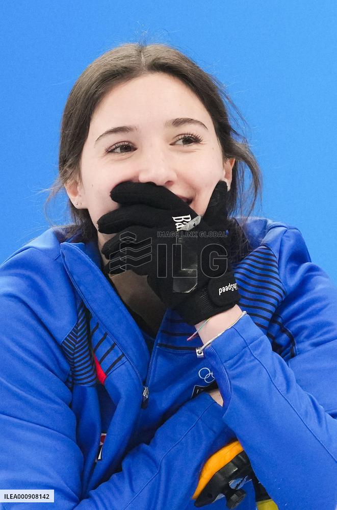 (BEIJING2022)CHINA-BEIJING-WINTER OLYMPIC GAMES-CURLING-MIXED DOUBLES-GOLD MEDAL GAME-ITALY VS NORWAY (CN)