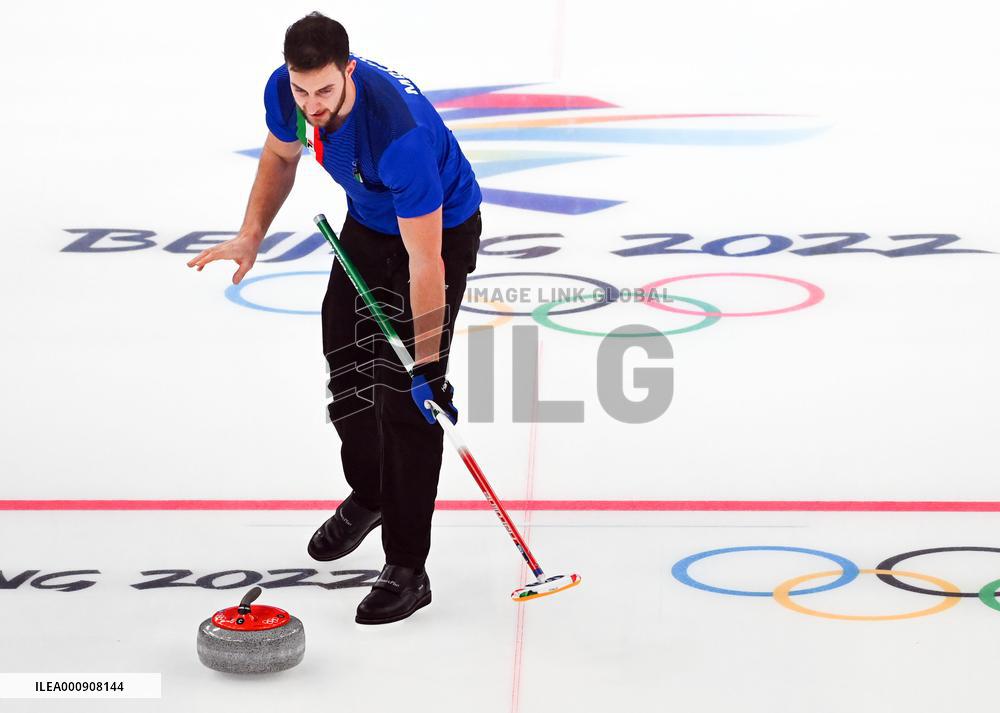 (BEIJING2022)CHINA-BEIJING-WINTER OLYMPIC GAMES-CURLING-MIXED DOUBLES-GOLD MEDAL GAME-ITALY VS NORWAY (CN)