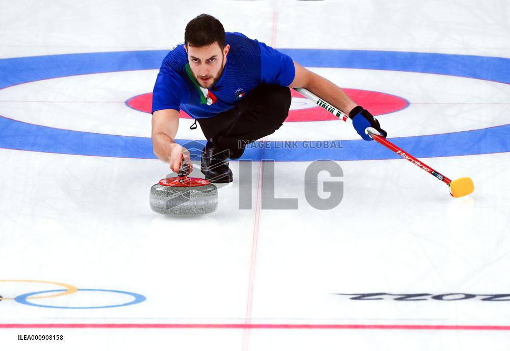 (BEIJING2022)CHINA-BEIJING-WINTER OLYMPIC GAMES-CURLING-MIXED DOUBLES-GOLD MEDAL GAME-ITALY VS NORWAY (CN)