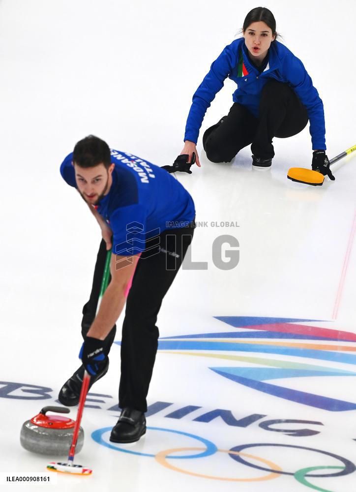 (BEIJING2022)CHINA-BEIJING-WINTER OLYMPIC GAMES-CURLING-MIXED DOUBLES-GOLD MEDAL GAME-ITALY VS NORWAY (CN)