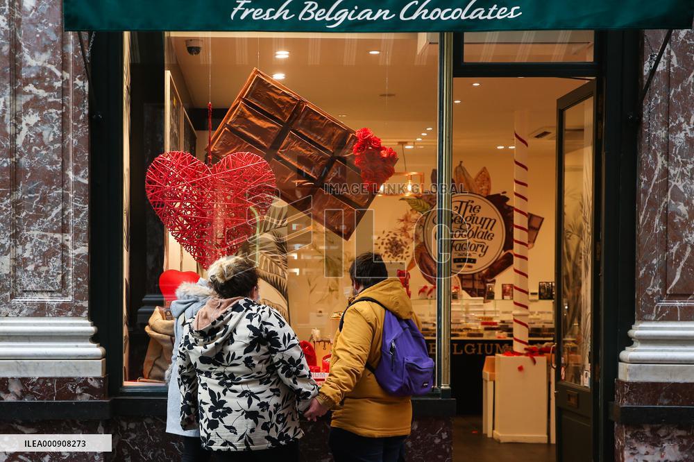 BELGIUM-BRUSSELS-VALENTINE'S DAY-CHOCOLATE