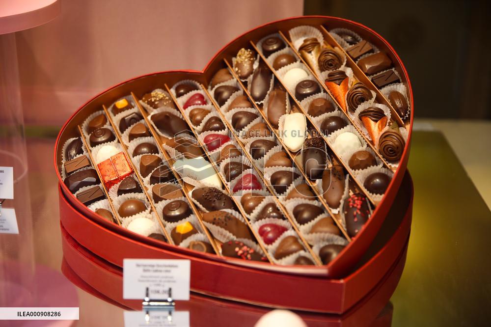 BELGIUM-BRUSSELS-VALENTINE'S DAY-CHOCOLATE