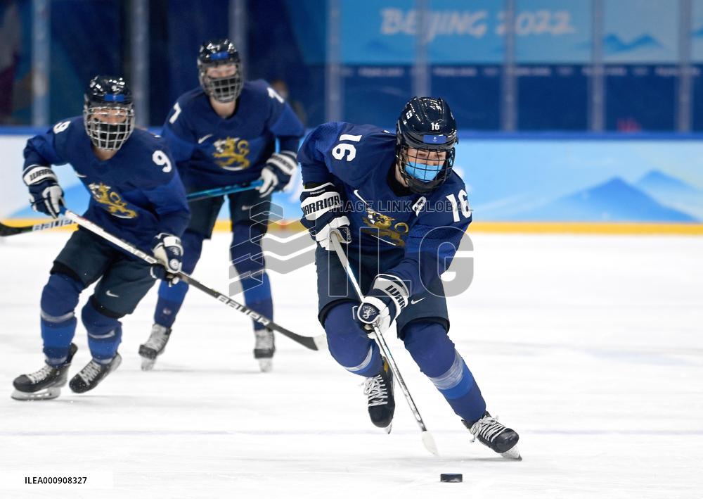 (BEIJING2022)CHINA-BEIJING-OLYMPIC WINTER GAMES-ICE HOCKEY-WOMEN'S PRELIMINARY-FIN VS ROC(CN)