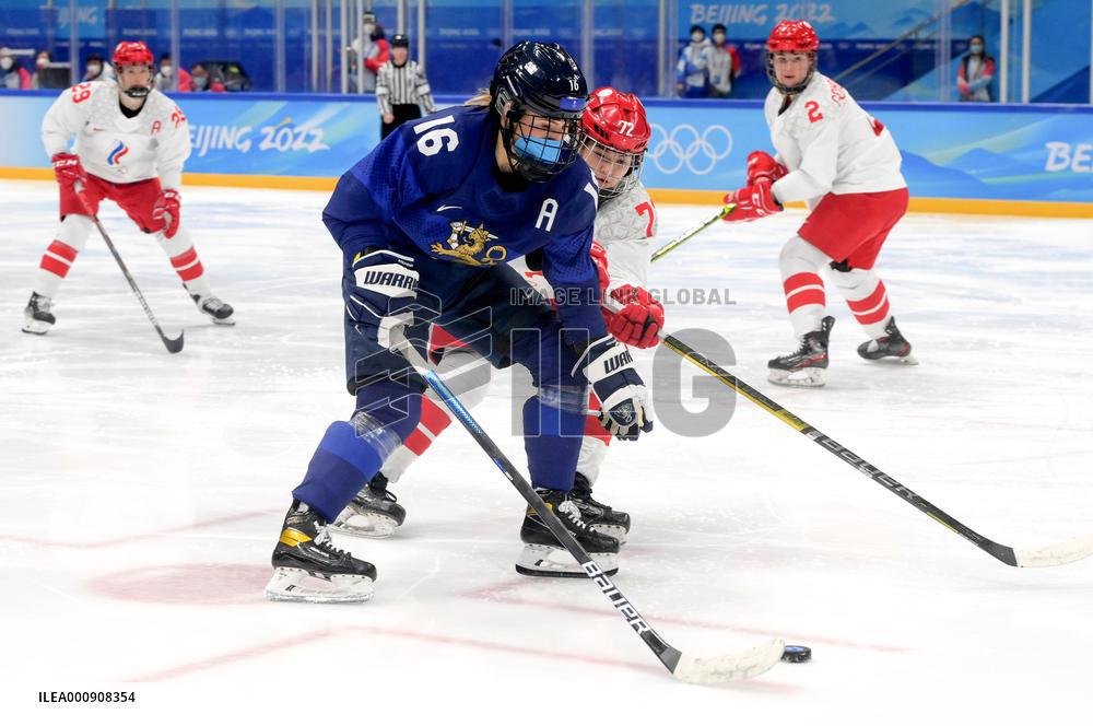 (BEIJING2022)CHINA-BEIJING-OLYMPIC WINTER GAMES-ICE HOCKEY-WOMEN'S PRELIMINARY-FIN VS ROC(CN)