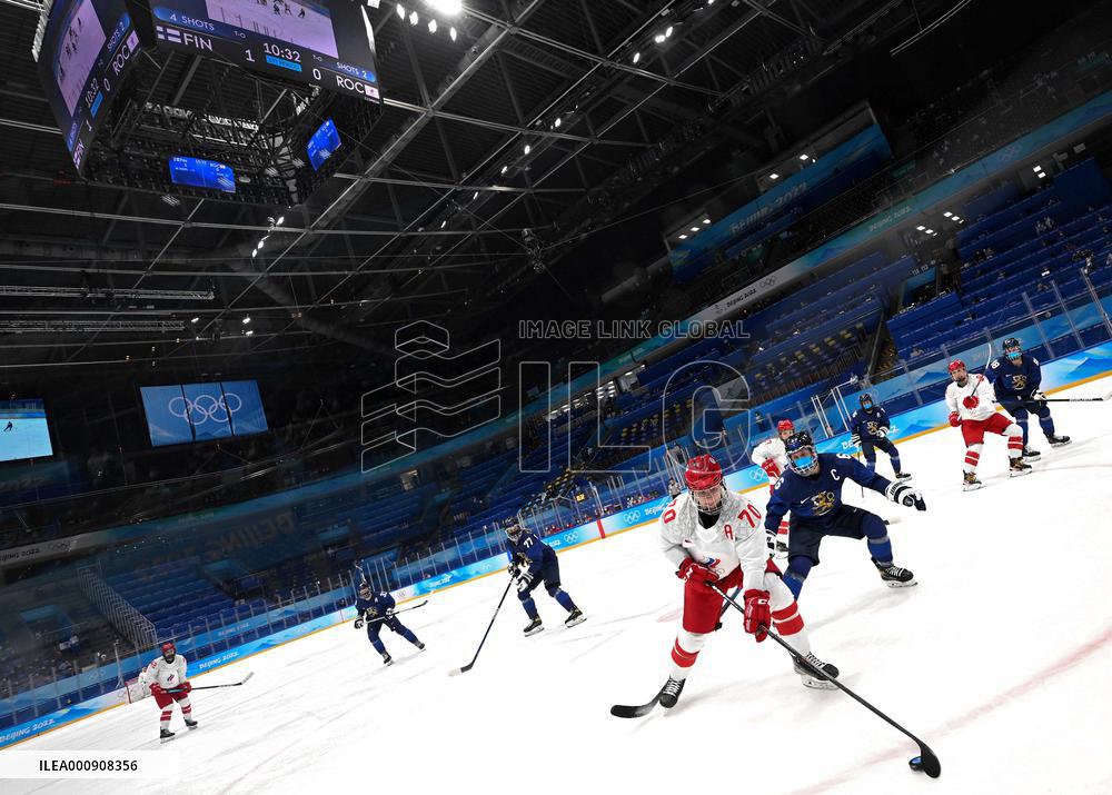 (BEIJING2022)CHINA-BEIJING-OLYMPIC WINTER GAMES-ICE HOCKEY-WOMEN'S PRELIMINARY-FIN VS ROC(CN)