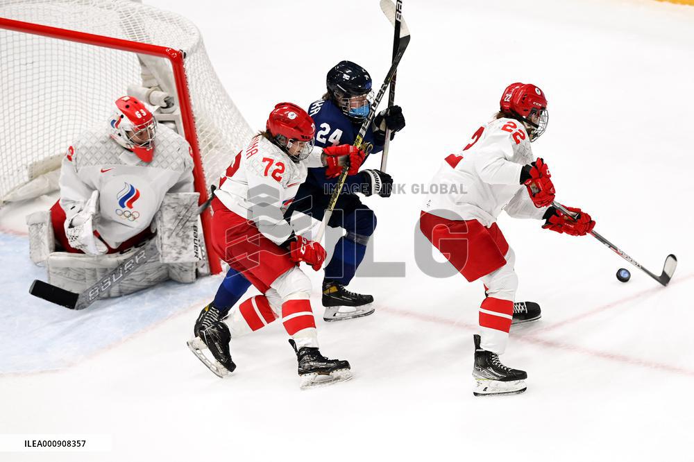(BEIJING2022)CHINA-BEIJING-OLYMPIC WINTER GAMES-ICE HOCKEY-WOMEN'S PRELIMINARY-FIN VS ROC(CN)