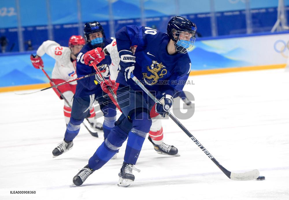 (BEIJING2022)CHINA-BEIJING-OLYMPIC WINTER GAMES-ICE HOCKEY-WOMEN'S PRELIMINARY-FIN VS ROC(CN)