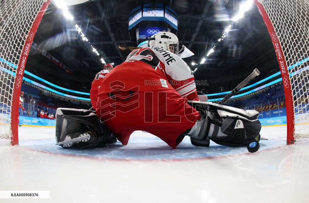 (BEIJING2022)CHINA-BEIJING-OLYMPIC WINTER GAMES-ICE HOCKEY-WOMEN'S PRELIMINARY- SWEDEN VS DENMARK (CN)
