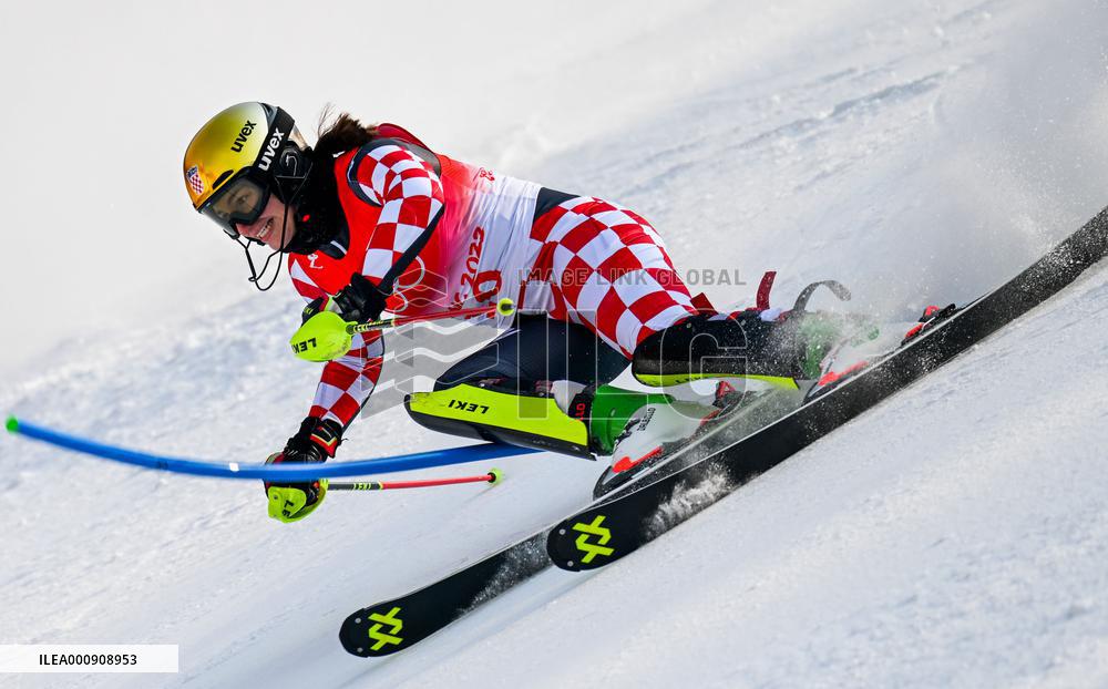 (BEIJING2022)CHINA-BEIJING-OLYMPIC WINTER GAMES-ALPINE SKIING-WOMEN'S SLALOM (CN)