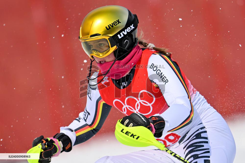(BEIJING2022)CHINA-BEIJING-OLYMPIC WINTER GAMES-ALPINE SKIING-WOMEN'S SLALOM (CN)